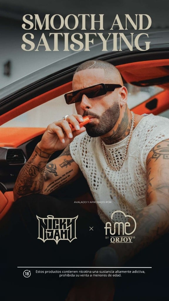 Nicky Jam × Fume campaign